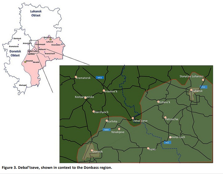la batalla de Debaltsevo