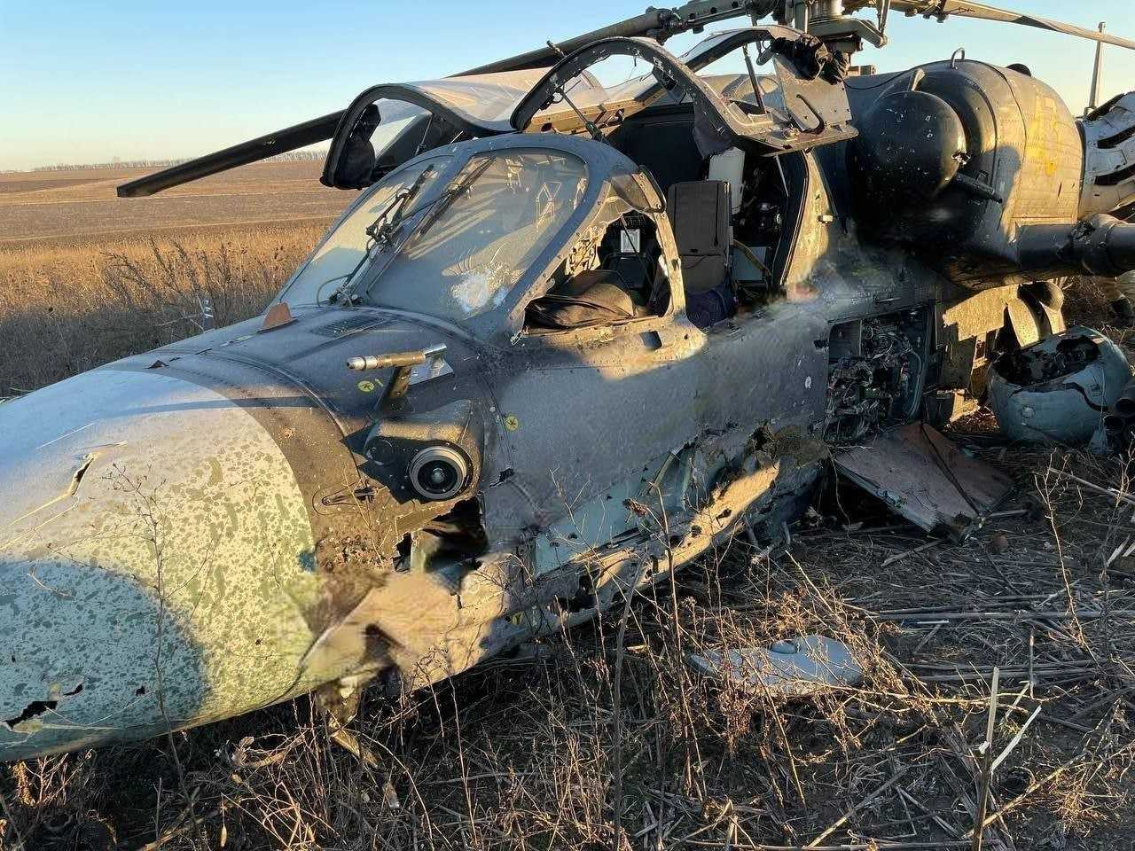 helicóptero de ataque ruso Ka-52 fue derribado en la región de Zaporizhzhia