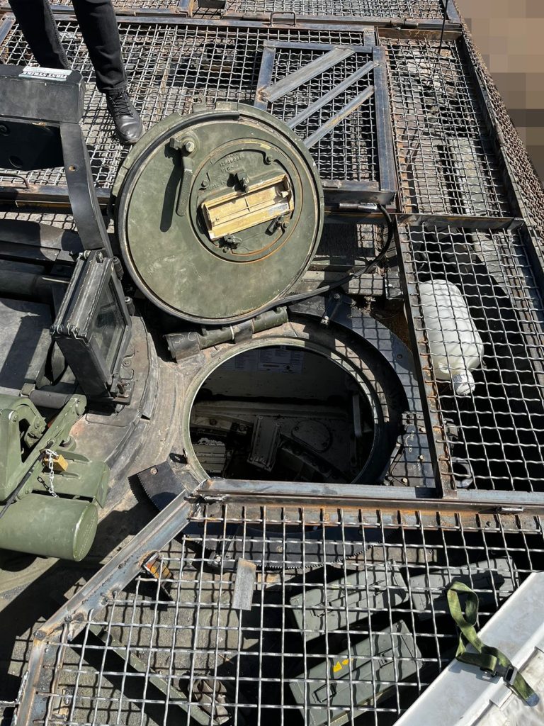 M1 Abrams ucranianos con Cope Cages