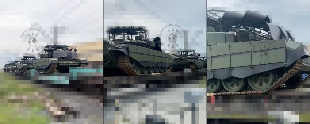 Blindaje de goma para los tanques rusos