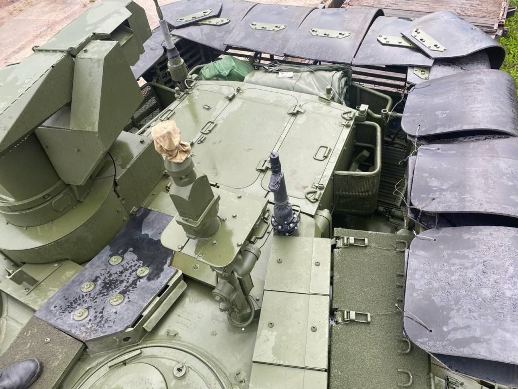 Blindaje de goma para los tanques rusos